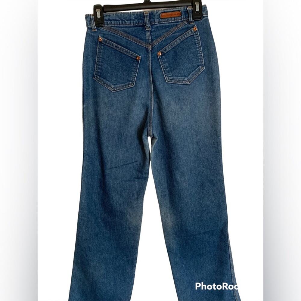 Vintage Levi's Highest Waisted Snap Button Jeans 1980's mom jean hemmed ankle - Picture 6 of 16